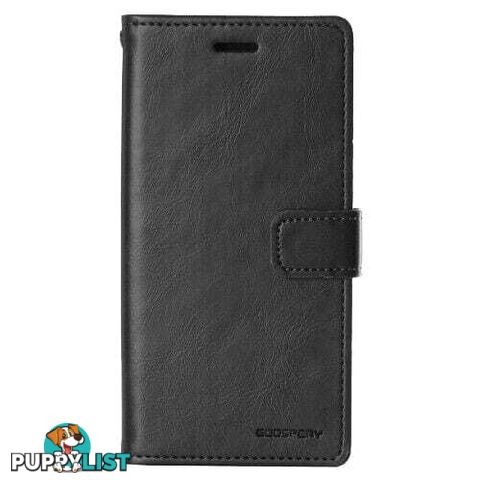 Mansoor Diary Case With Card Slot for iPhone 15 Plus 6.7" - Black