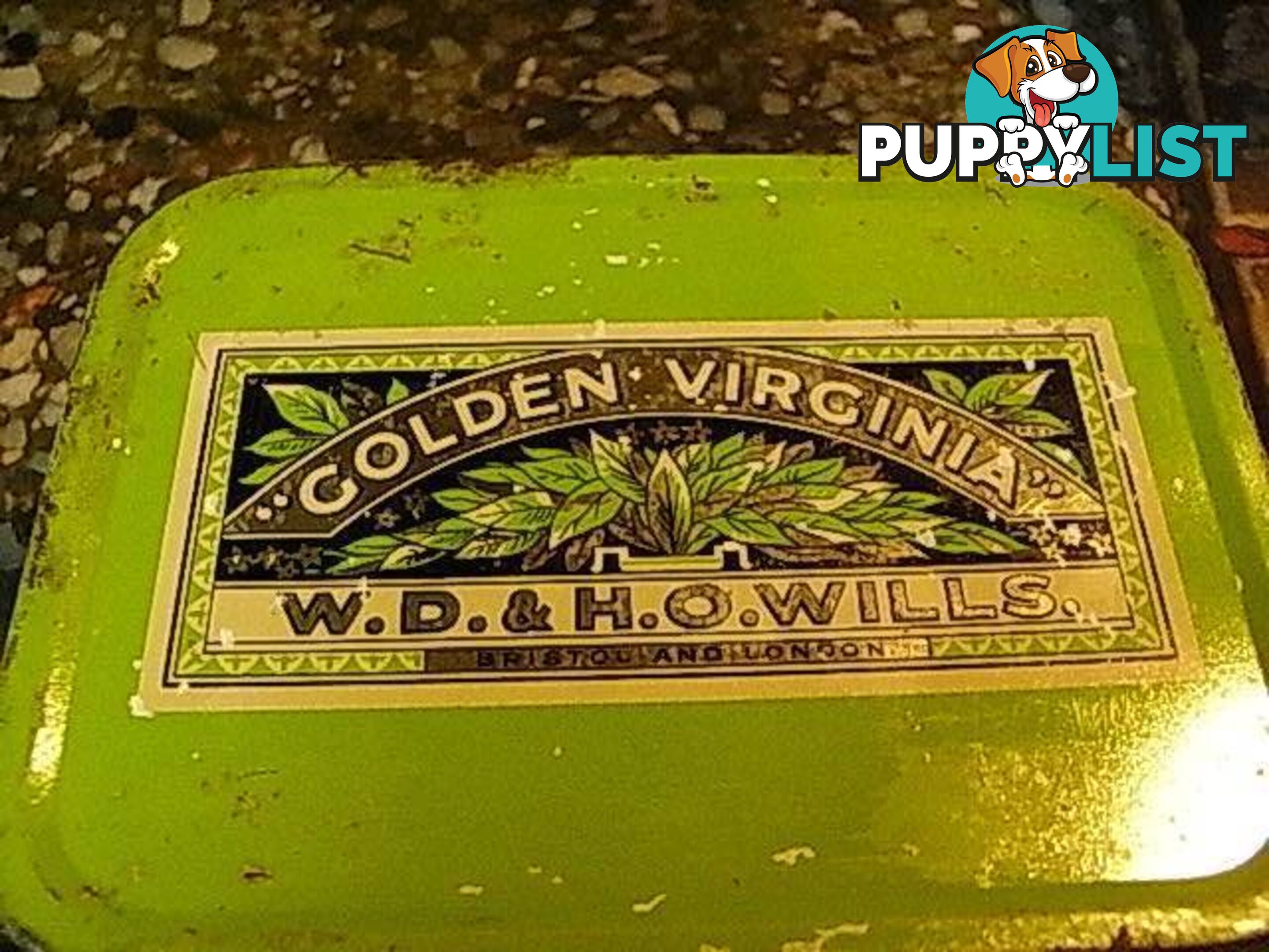 TWO VINTAGE W.D.& H.O.WILLS.GOLDEN VIRGINIA TINS PICKUP CLAYTON