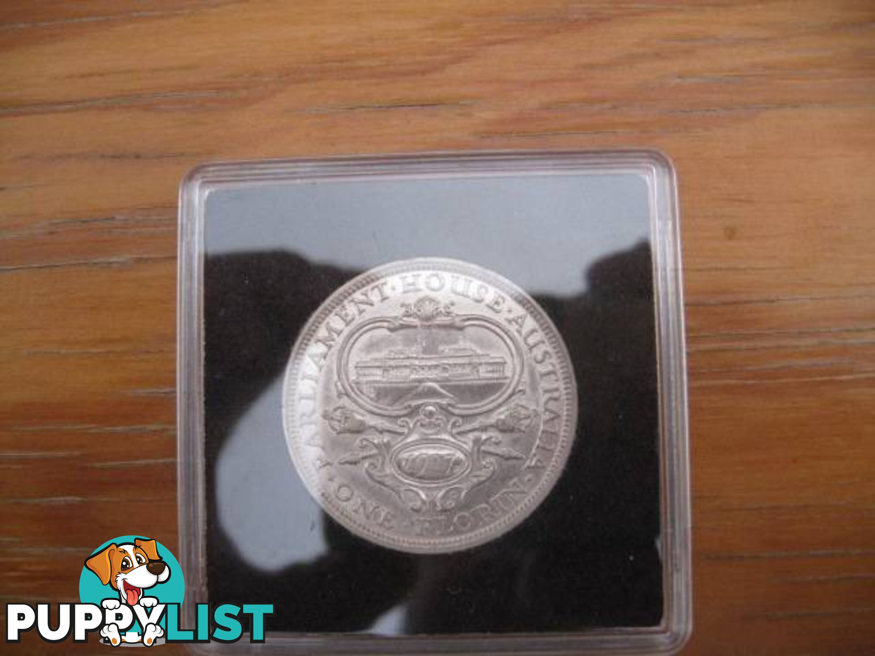 1927M FLORIN "PARLIAMENT HOUSE AUSTRALIA ONE FLORIN