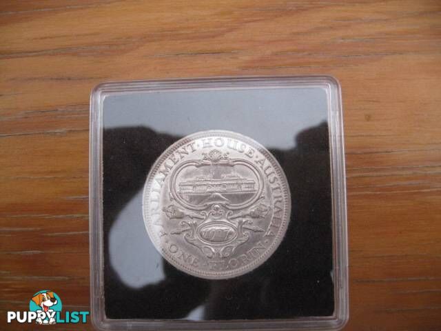 1927M FLORIN "PARLIAMENT HOUSE AUSTRALIA ONE FLORIN