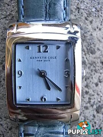 NEW Kenneth Cole New York Tonneau Leather Watch