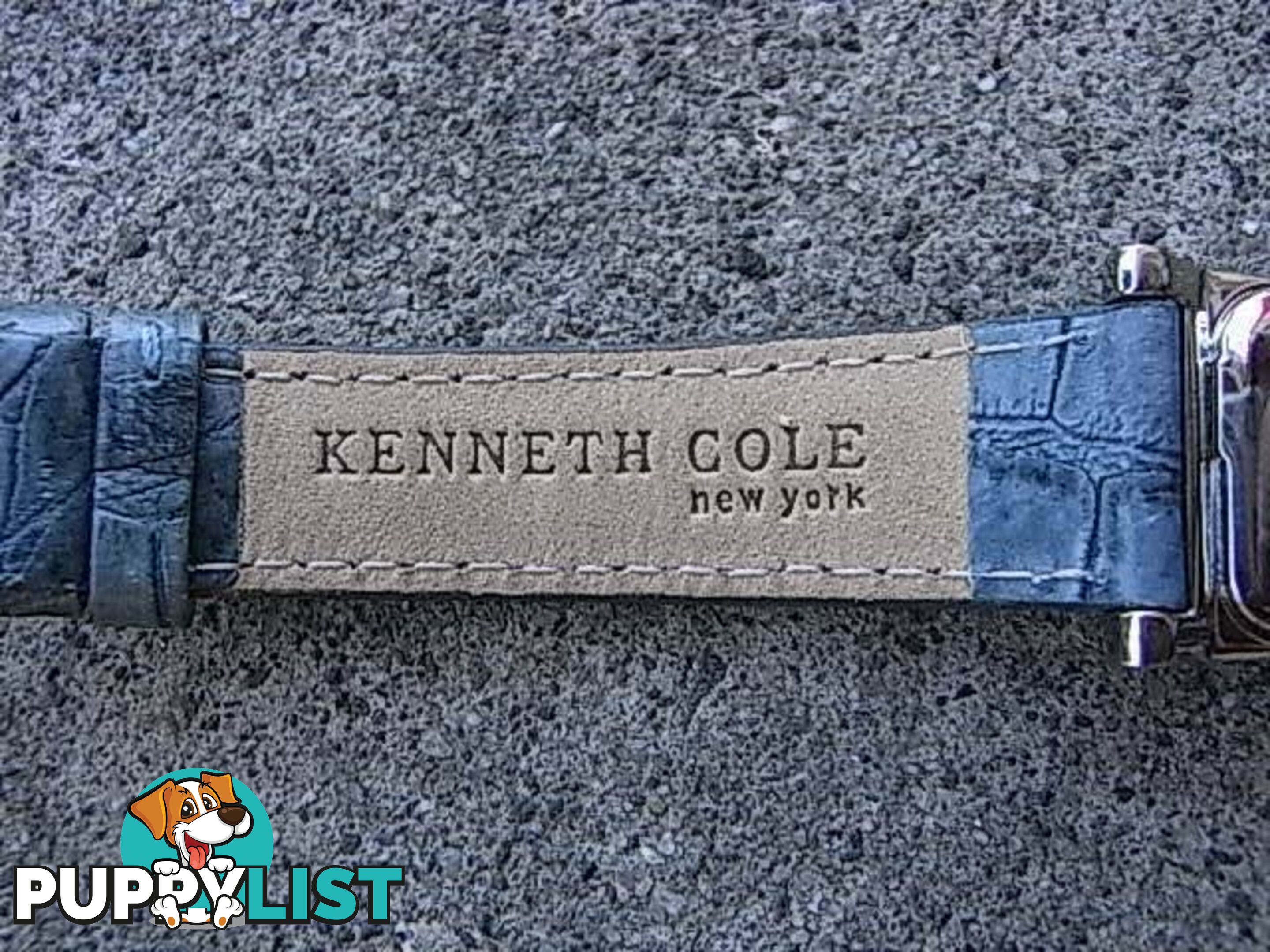 NEW Kenneth Cole New York Tonneau Leather Watch