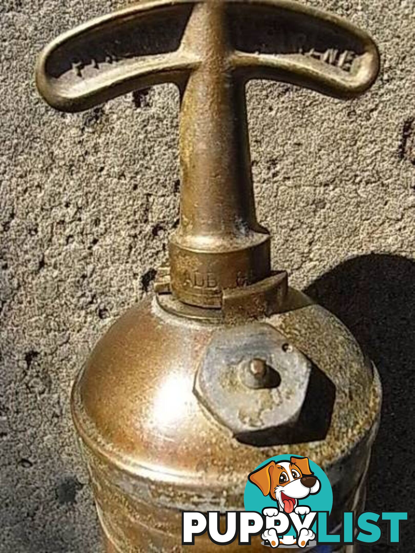 VINTAGE BRASS PYRENE FIRE EXTINGUISHER PYRENE MADE IN ENGLAND