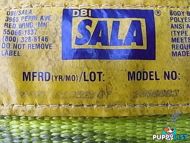 DBI SALA BODY BELT MADE IN USA safty belt