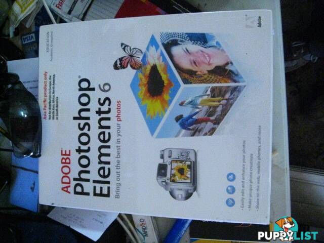 new un-opened adobe photoshop elements 6