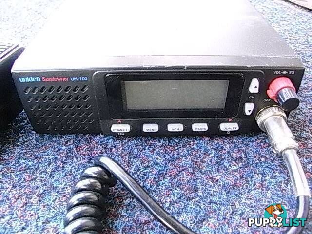 Uniden Sundowner UH-100 UHF CB Radio fitted with voice scrambler?