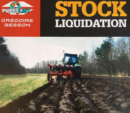 Stock Liquidation - Gregoire Besson Ploughs and Celli HD Mulchers