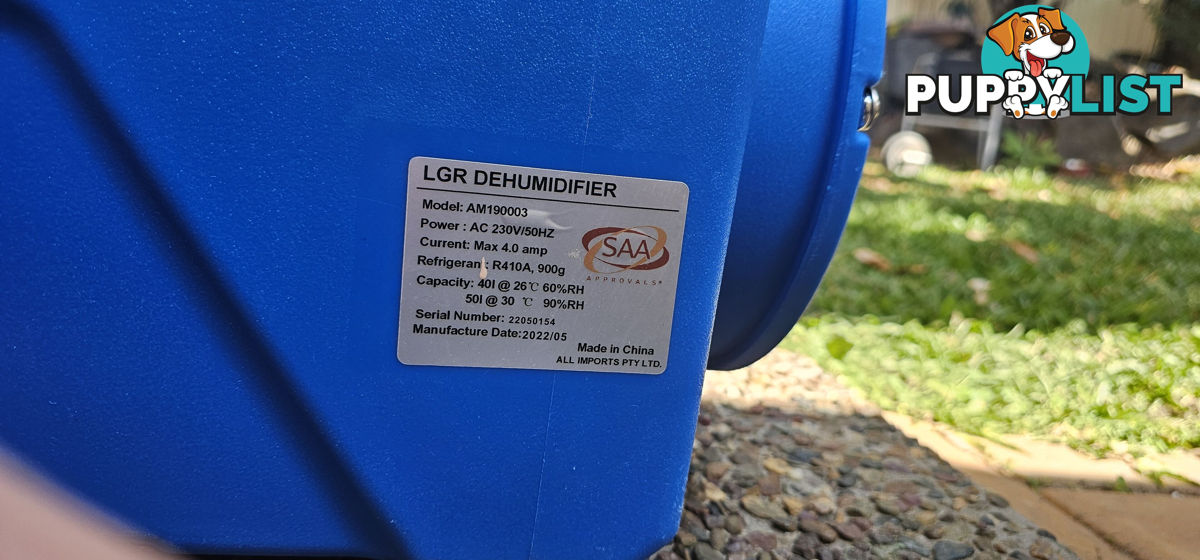 MY22 Thorair 50L industrial dehumidifer