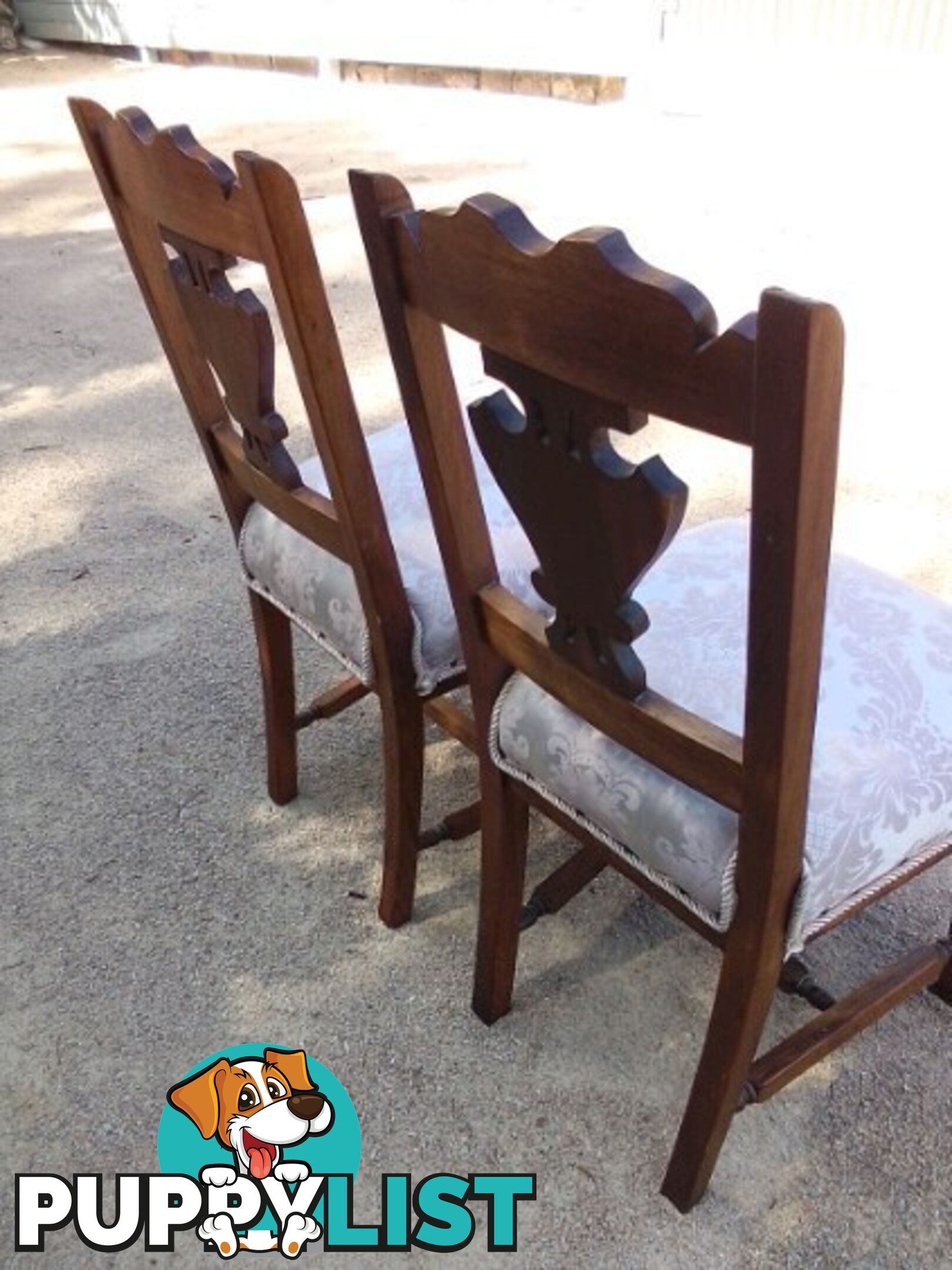 Pair of fully restored antique chairs