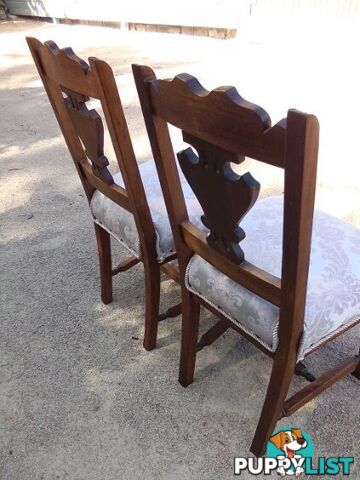 Pair of fully restored antique chairs