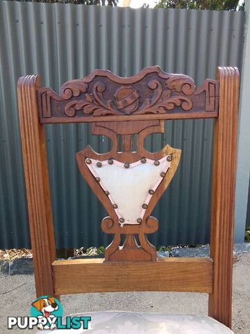 Pair of fully restored antique chairs