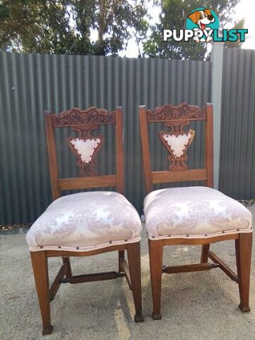 Pair of fully restored antique chairs