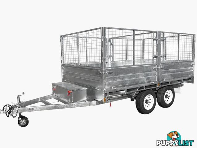 12Ã7 Flat Top Hydraulic Tipper Trailer For Sale (3500KG ATM)