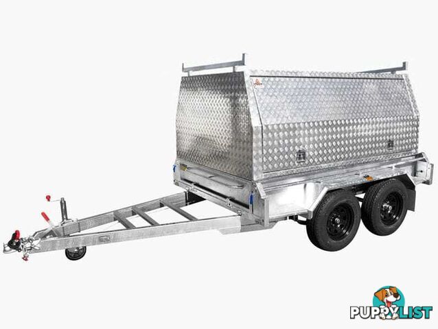 8Ã5 Tandem Tradesman / Builders Trailer For Sale (Aluminium Canopy)