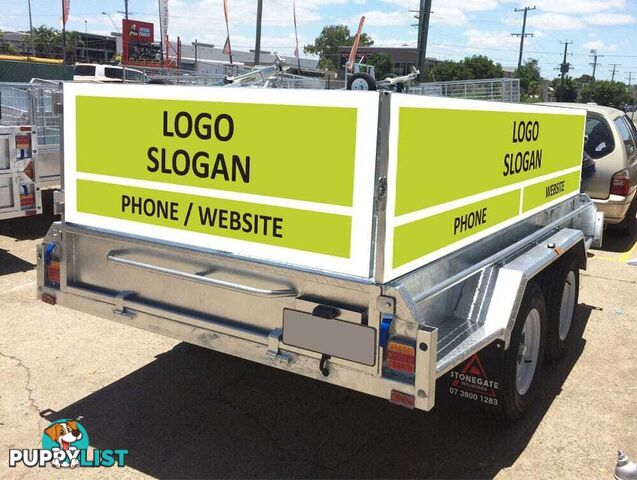 10Ã6 Signage Caged Tandem Box Trailer For Sale