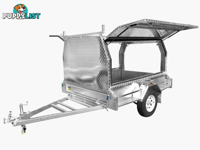 8Ã6 Tradesman / Builders Trailer For Sale (Aluminium Canopy)