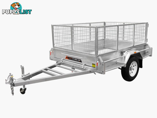 6Ã4 Premium Galvanised Caged Box Trailer For Sale