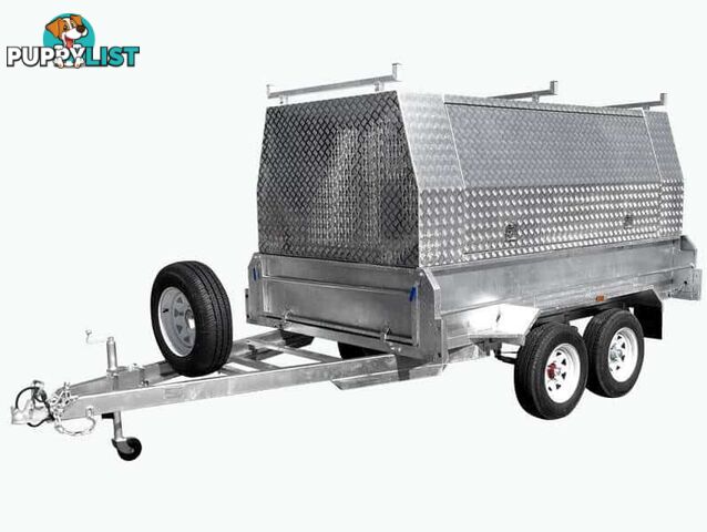 10Ã5 Tandem Builders / Tradesman Trailer For Sale (Aluminium Canopy)