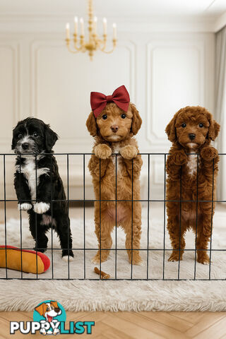 Toy Cavoodle Puppies 1 Boy 2 Girls