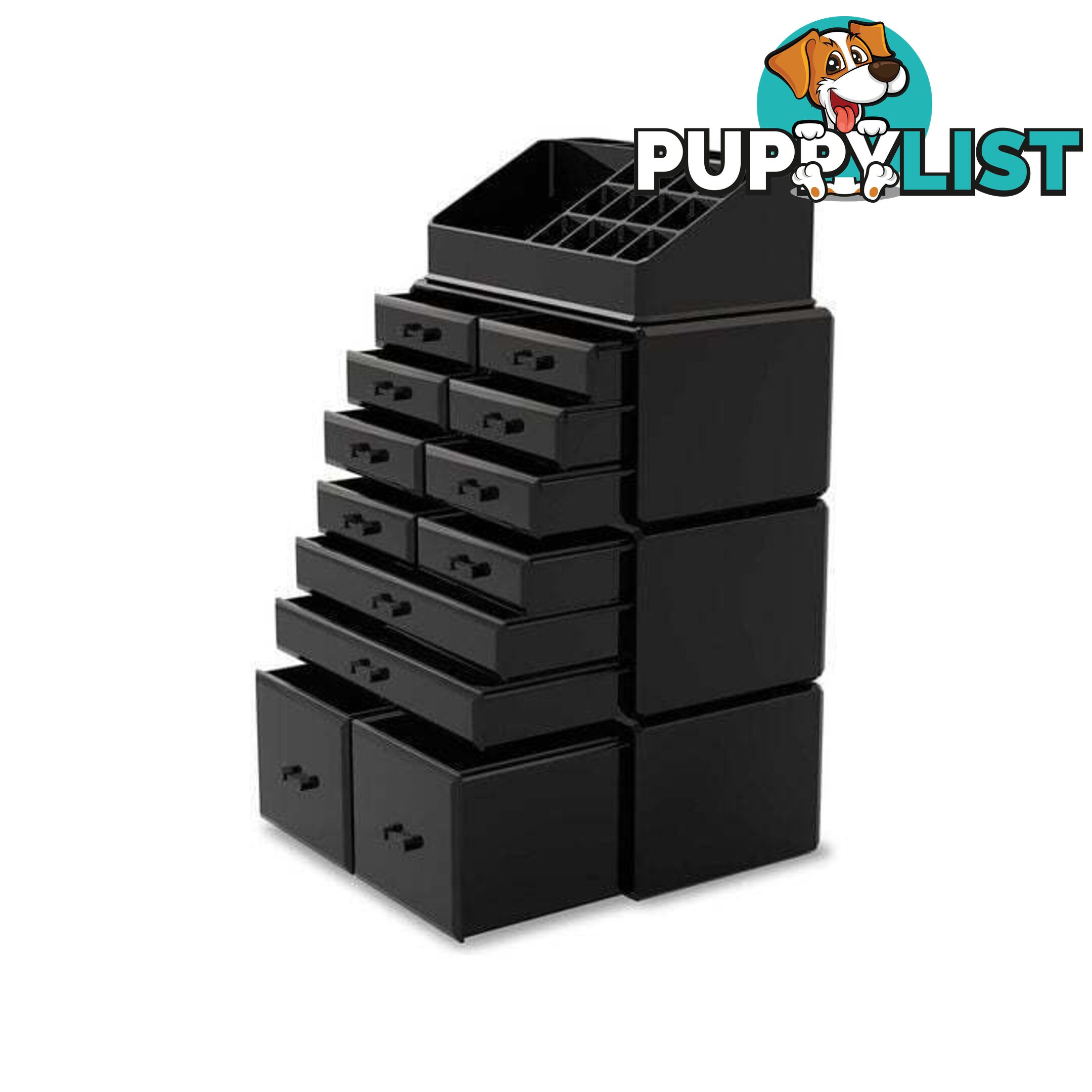 Makeup Cosmetic Organiser Storage with 12 Drawers Display Boxes