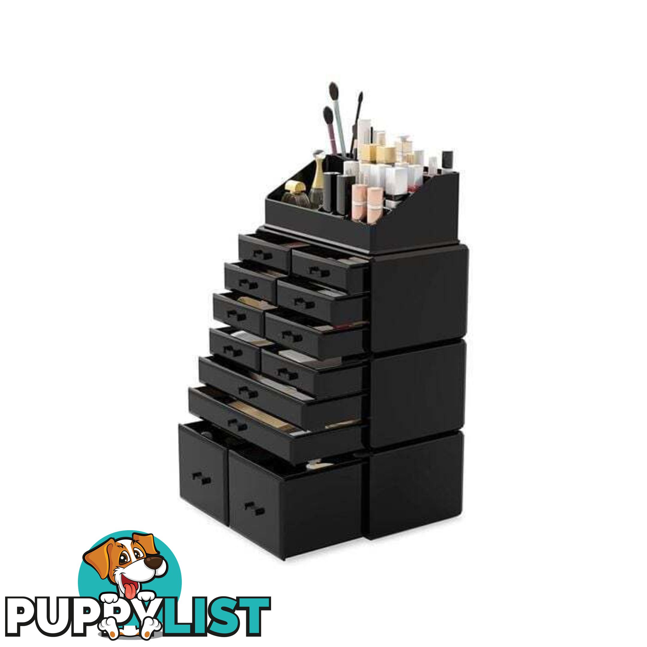 Makeup Cosmetic Organiser Storage with 12 Drawers Display Boxes