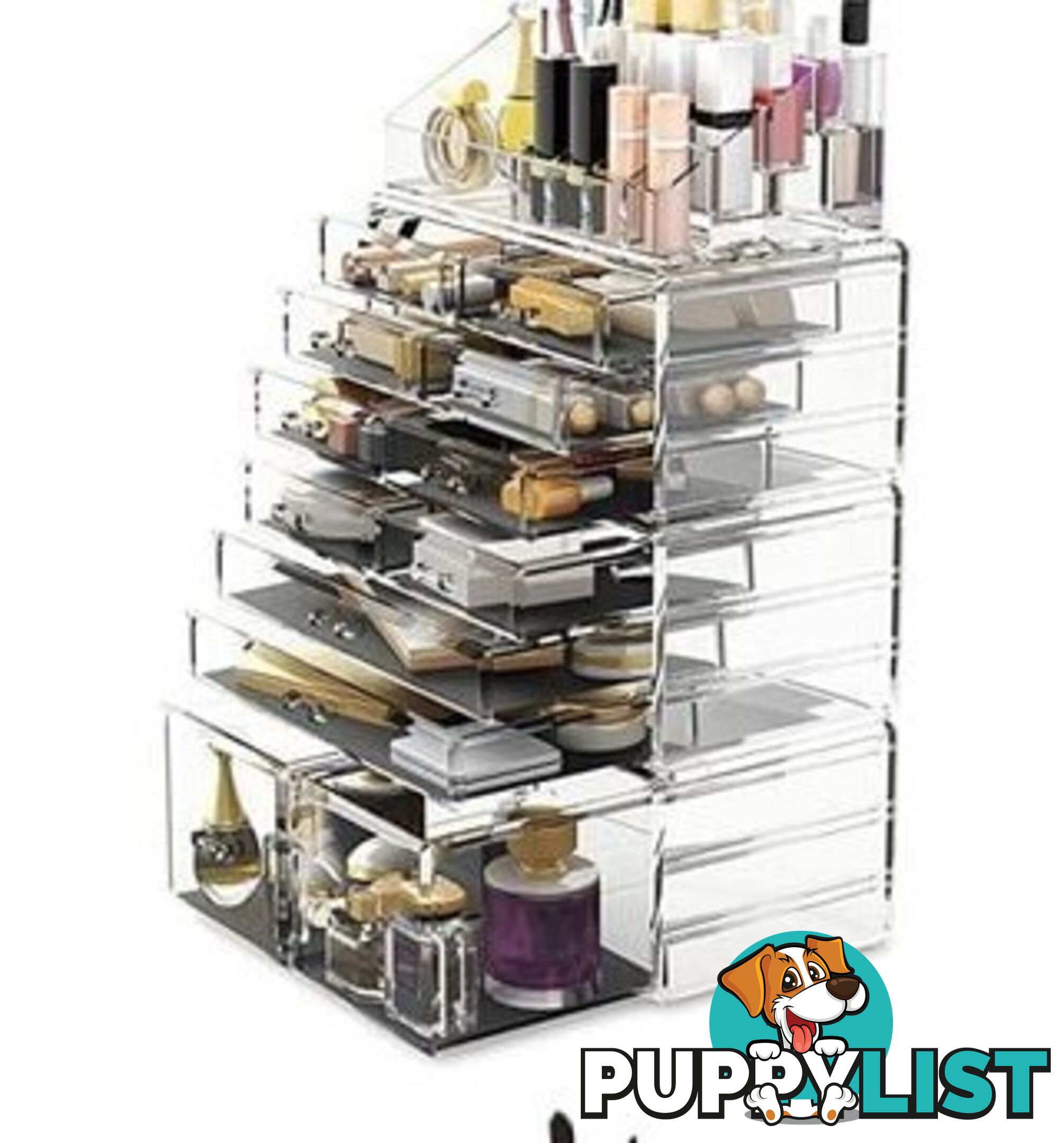 Makeup Cosmetic Organiser Storage with 12 Drawers Display Boxes