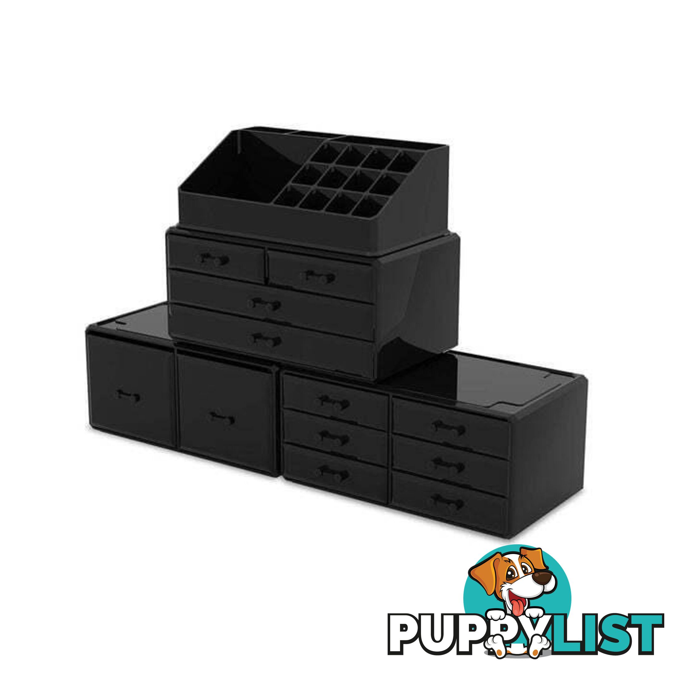 Makeup Cosmetic Organiser Storage with 12 Drawers Display Boxes