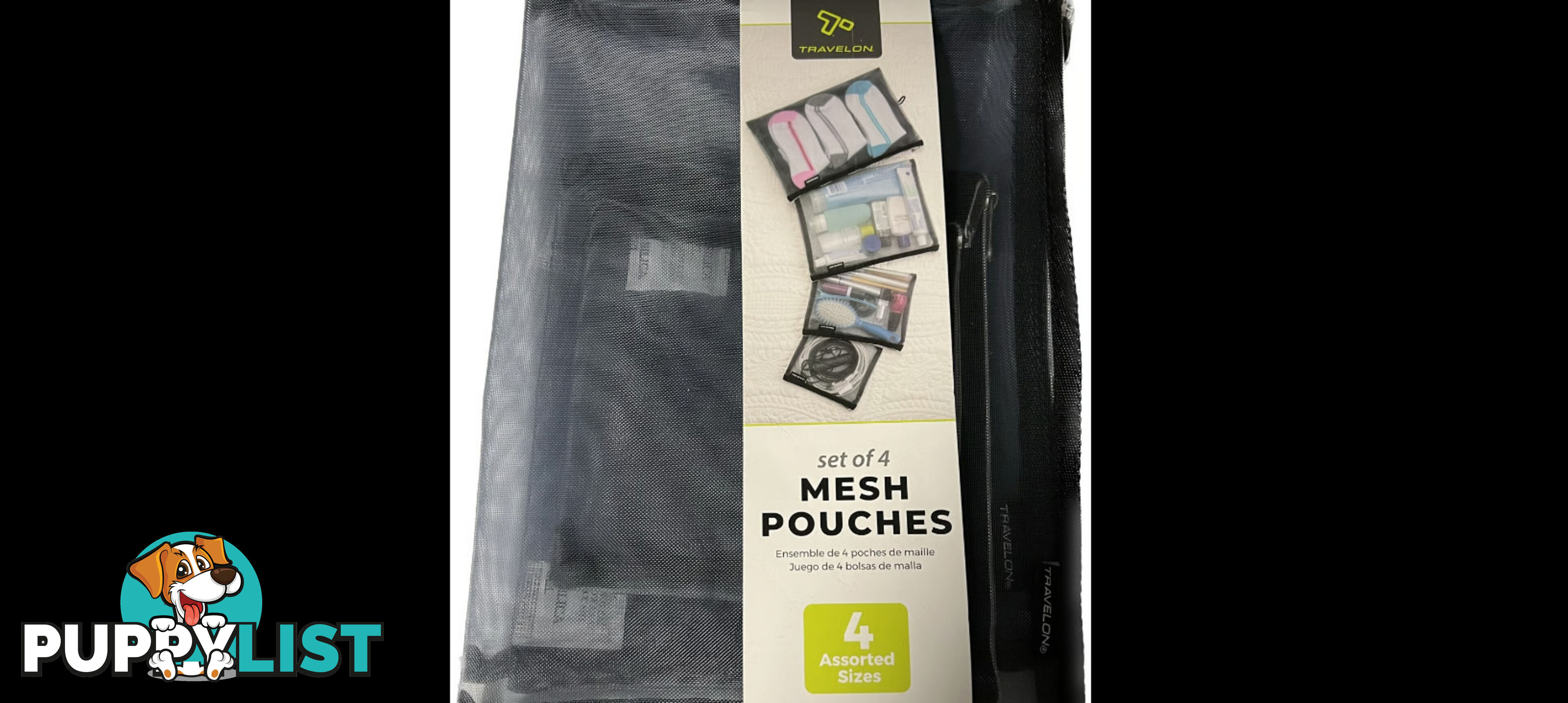 Travelon Mesh Pouches. Travel bags. Set of 4