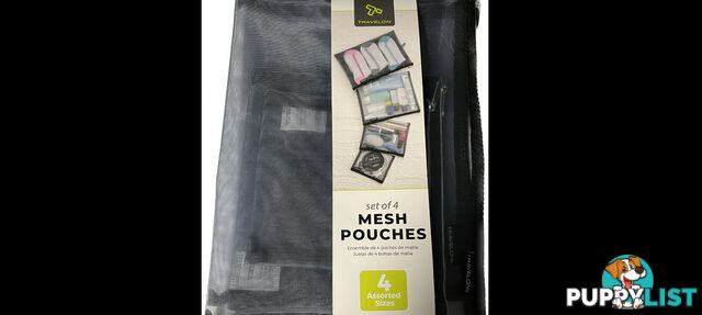 Travelon Mesh Pouches. Travel bags. Set of 4