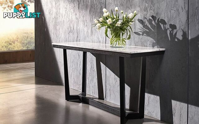 Luxurious Provence Marble &amp;amp; Solid Oak Console Table – Exclusive Nick Scali Range