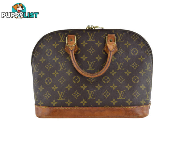 Louis Vuitton Alma Shoulder Bag PM Brown Canvas/Leather