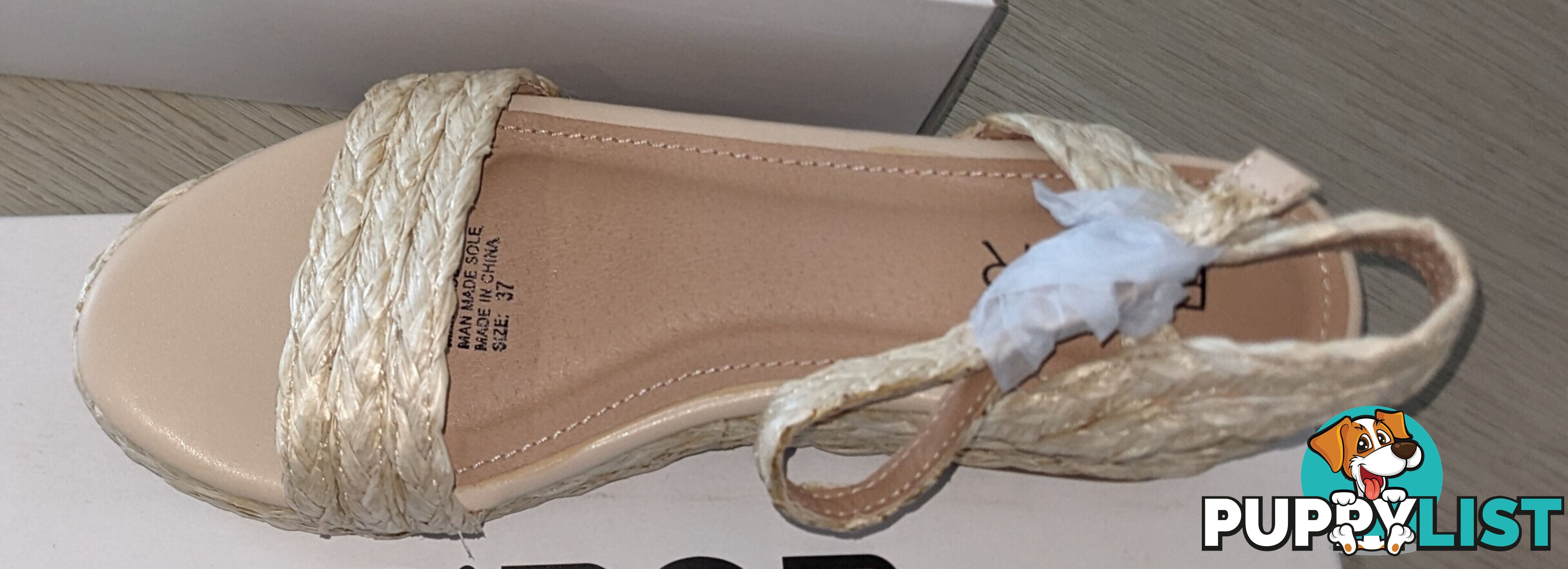 New in box from MYER - Low Espadrille Wedge Sandals, size 37