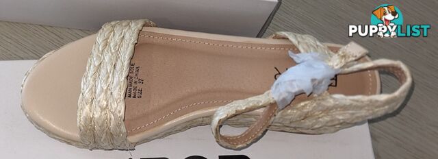 New in box from MYER - Low Espadrille Wedge Sandals, size 37