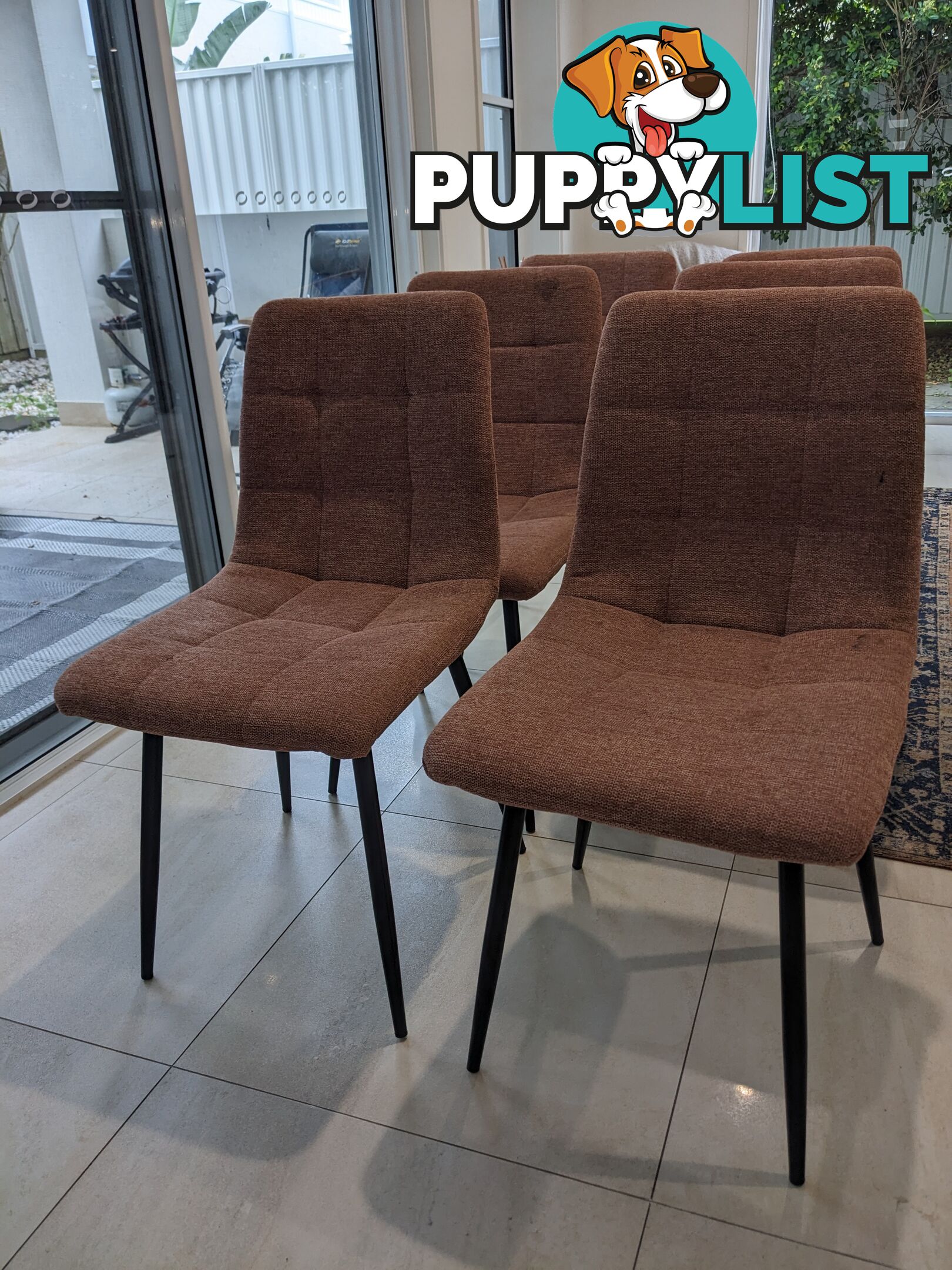 6x Max Sleek Dining Chairs