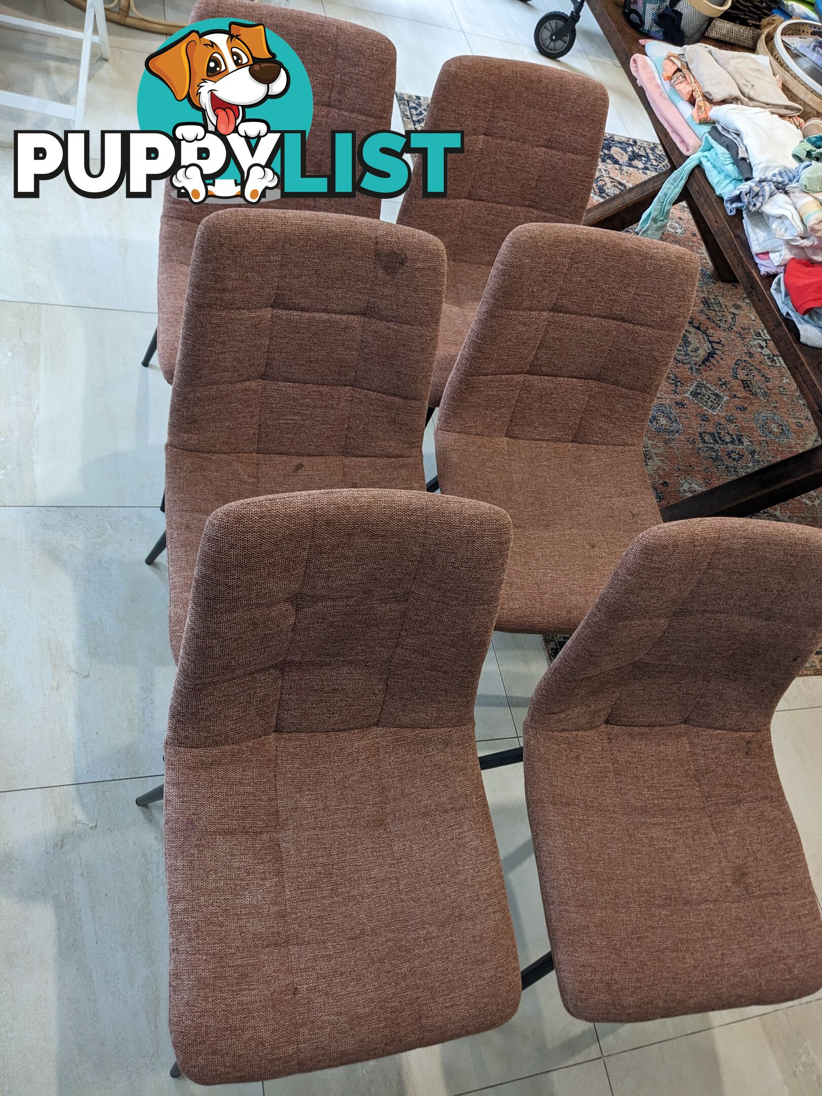 6x Max Sleek Dining Chairs