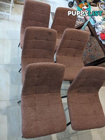 6x Max Sleek Dining Chairs