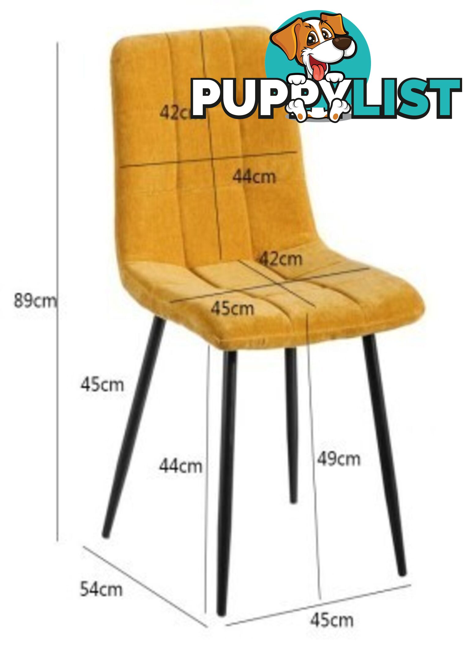 6x Max Sleek Dining Chairs