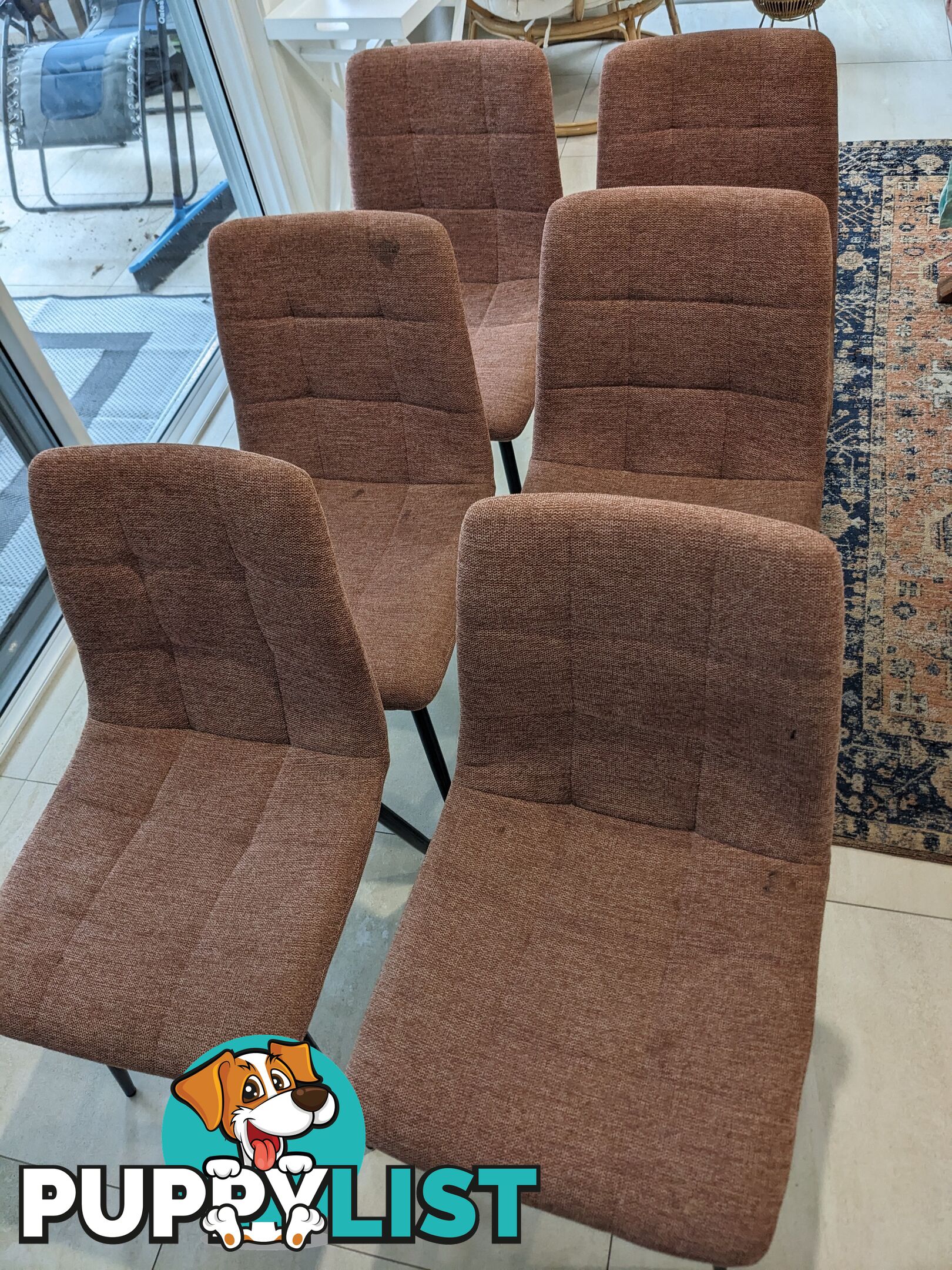 6x Max Sleek Dining Chairs
