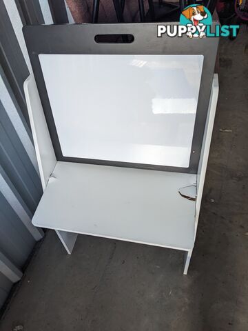 Kids Bookshelf/Whiteboard Rack Desk (chip on table)