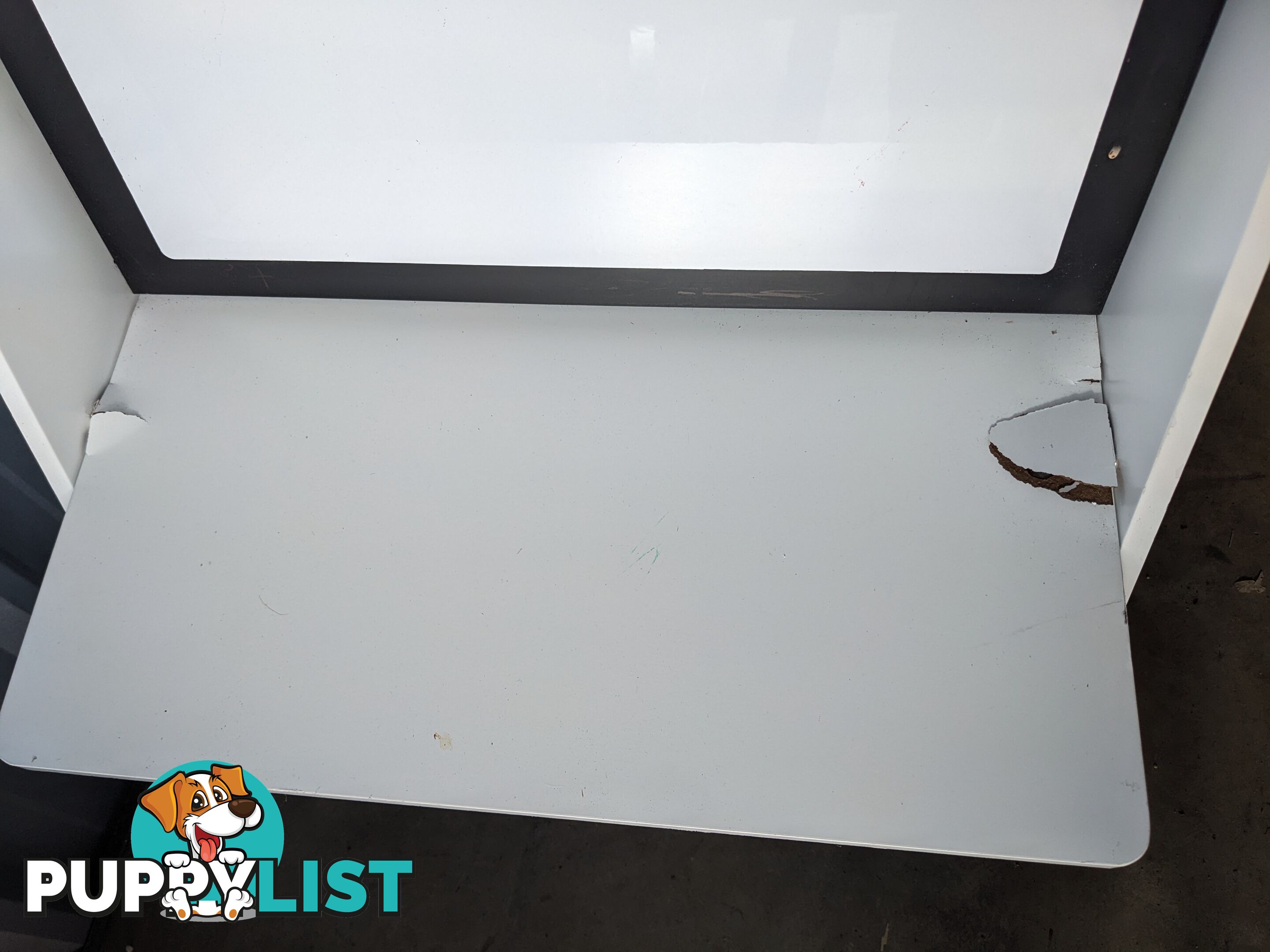 Kids Bookshelf/Whiteboard Rack Desk (chip on table)