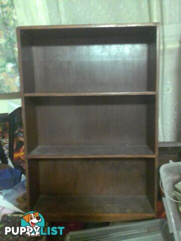 book dvd shelf stained solid wood 900x600x180mm good condi$25ono