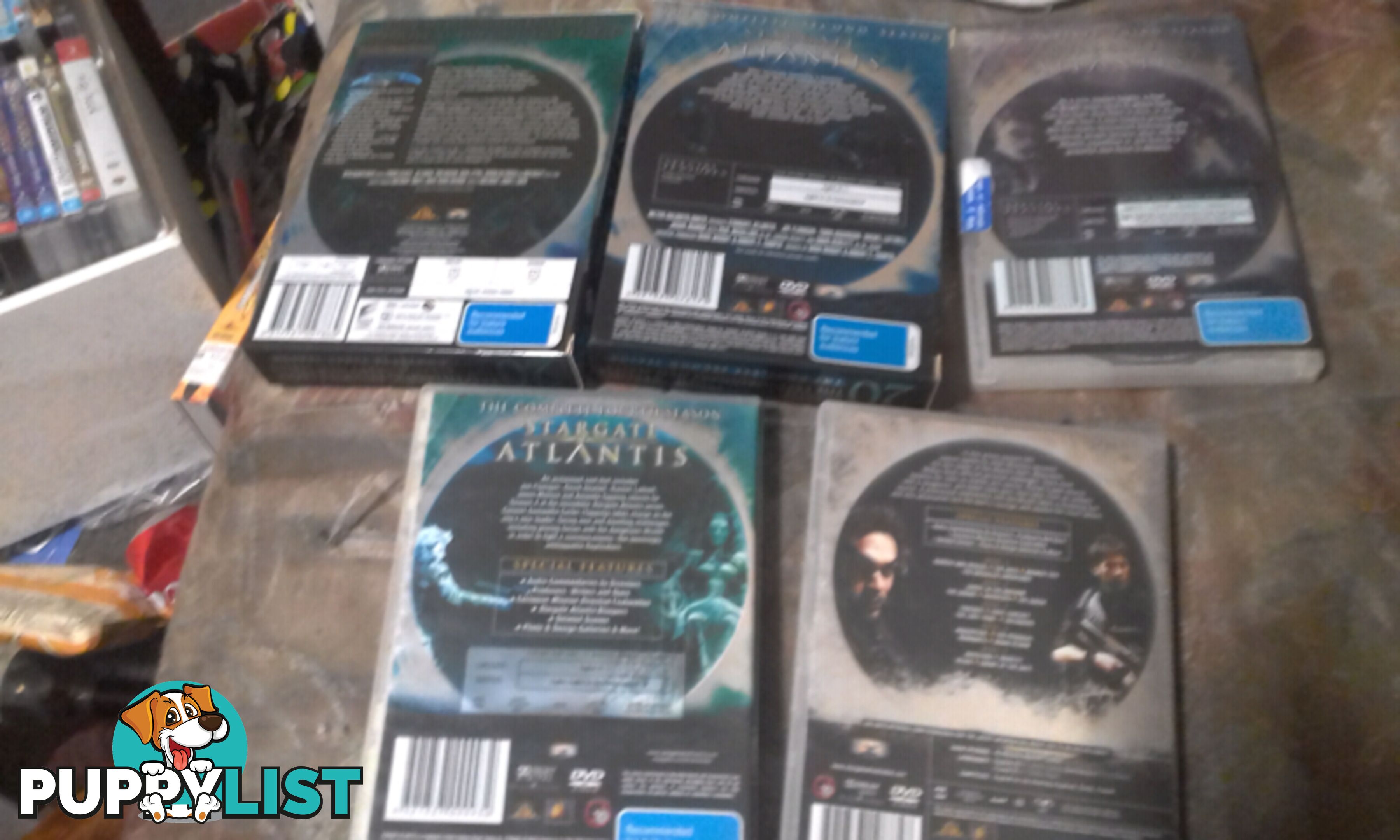 Stargate Atlantis season 1- 5 good condition $35ono