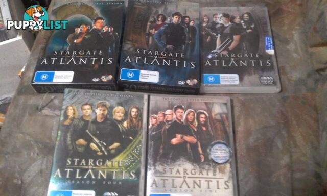 Stargate Atlantis season 1- 5 good condition $35ono