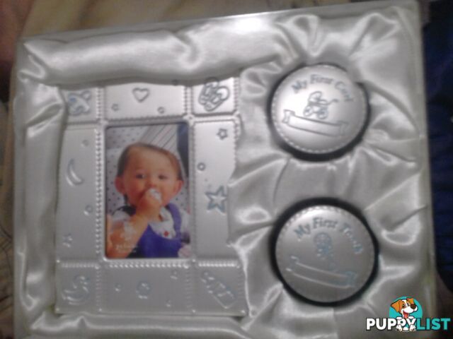 Photo frame 6cmx8cm first curl-hair first tooth . BRAND NEW$30ono