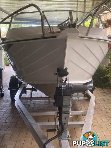 Savage Ranger SF, 4.55m, 70hp Yamaha 4stroke(18hrs), aluminium trailer