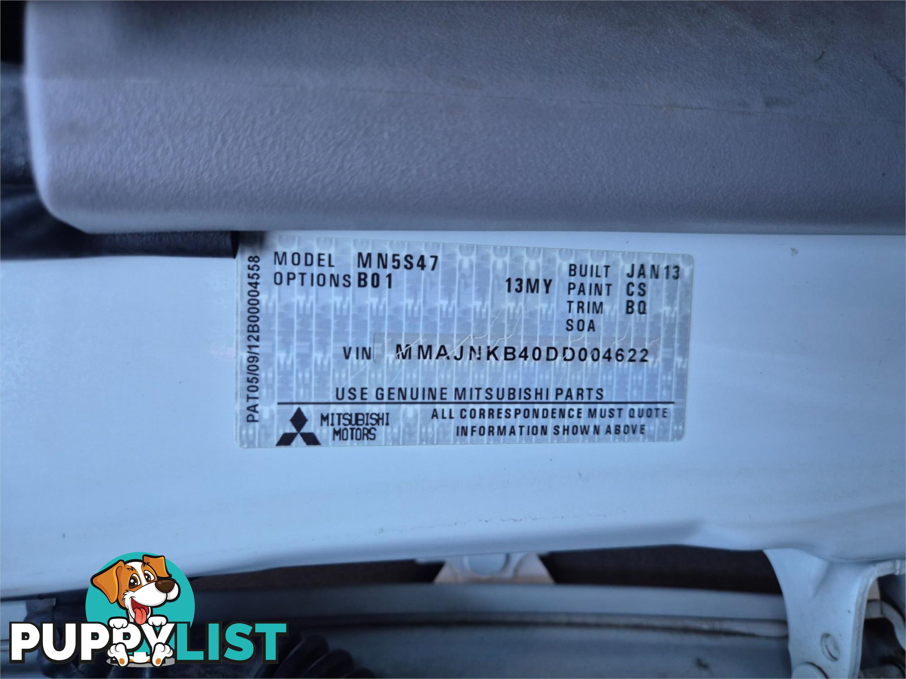 2013 MITSUBISHI TRITON UTILITY GL-R UTILITY