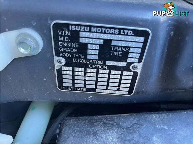 2012 ISUZU D-MAX UTILITY LS-M UTILITY