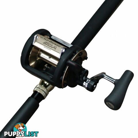 Shimano TLD 50 2 speed fishing reel with Backbone 24kg Rod - Game 50-1 - Shimano