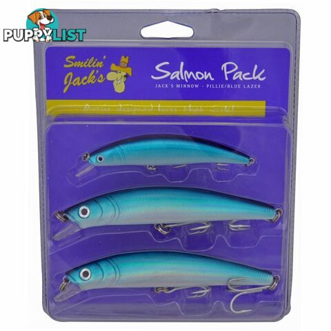 Smilin Jacks Salmon Lure Pack Blue Laser Colour - 48JP01 - Fishing Gear Other - 9313051909675