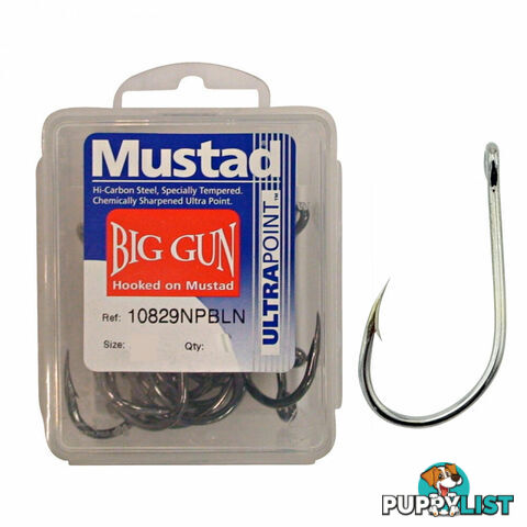 Mustad Big Gun Fishing Hooks - (25pc Box) - Big-Gun-25pc - Mustad Hooks